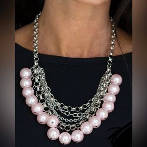 One Way WALL Street Pink Necklace Paparazzi Accessories Jewelry